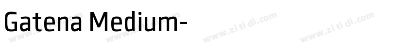Gatena Medium字体转换